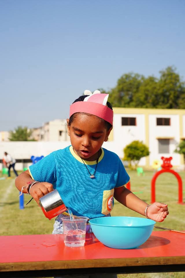 Sports day activities at Little Wonders Preschool Mehsana