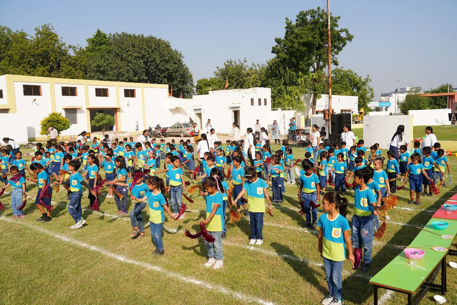 Children enjoying sports activities at Little Wonders Preschool
