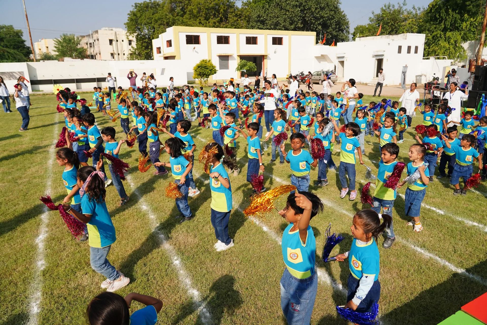 Sports day activities at Little Wonders Preschool Mehsana