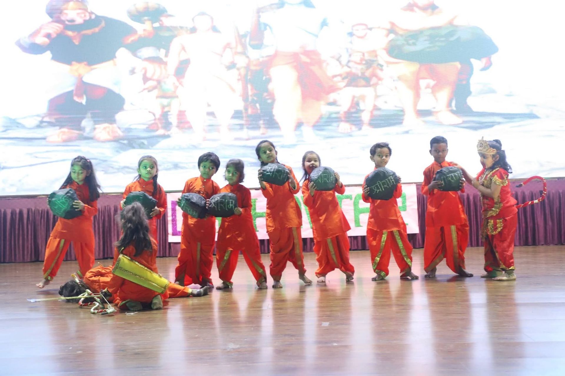 Annual cultural program at preschool in Mehsana