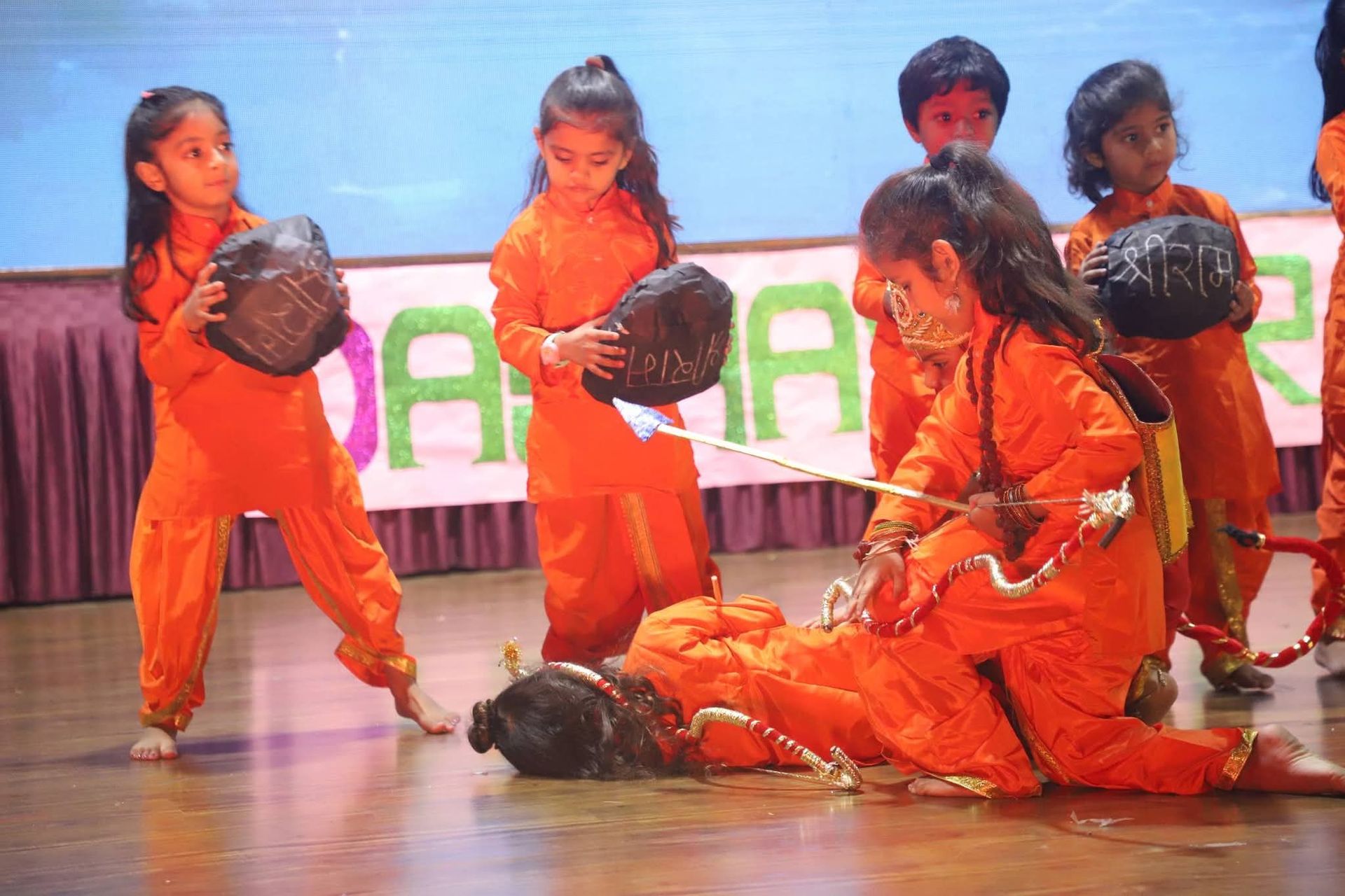 Annual cultural program at preschool in Mehsana