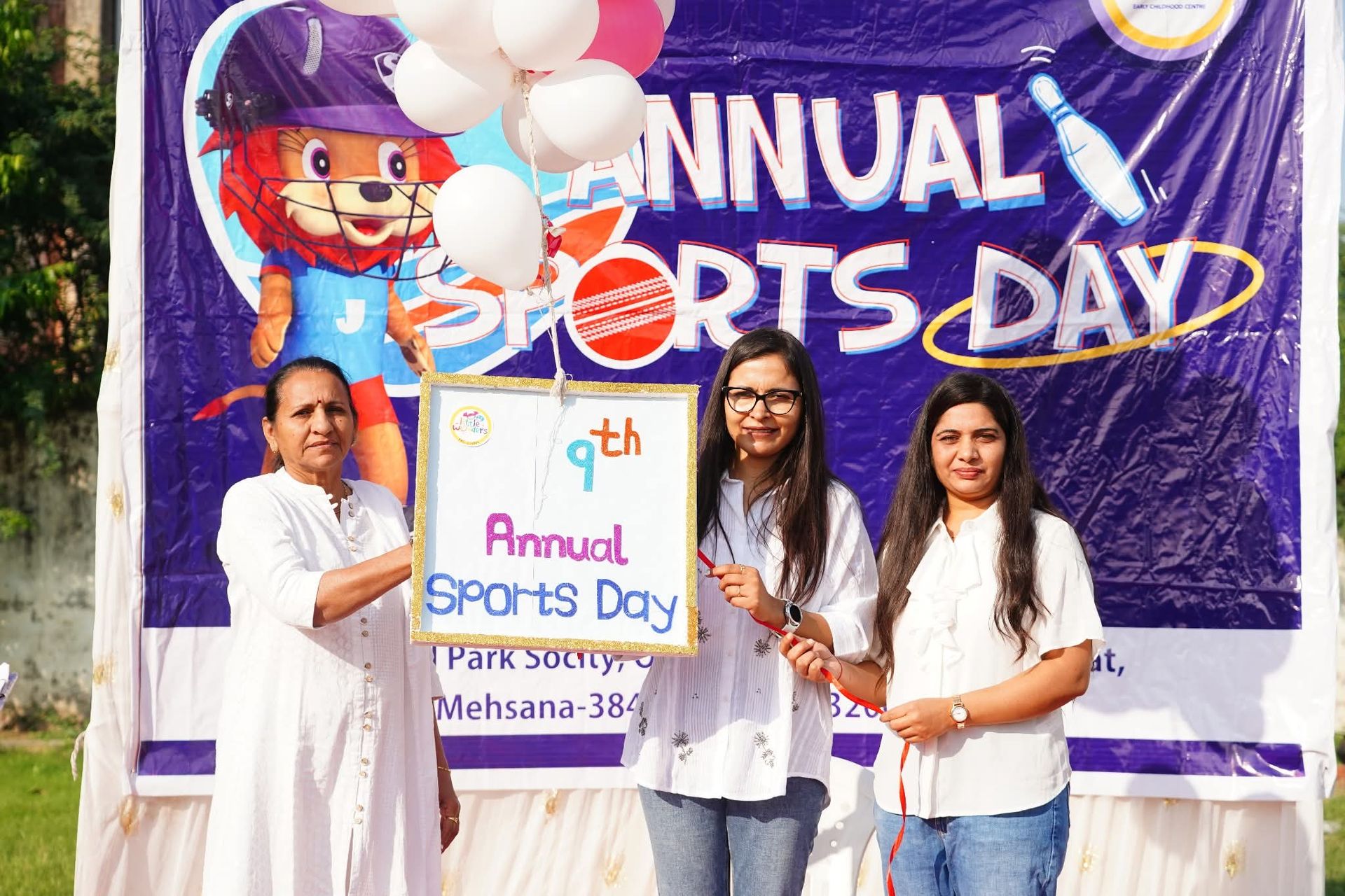 Sports day activities in Little Wonders Preschool Mehsana