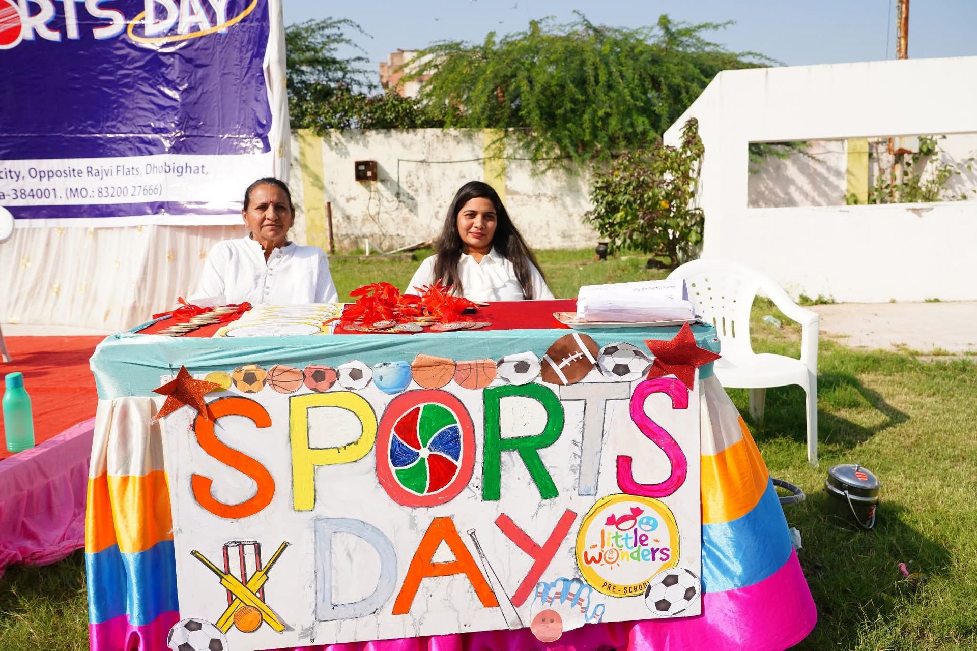 Sports day activities in Little Wonders Preschool Mehsana