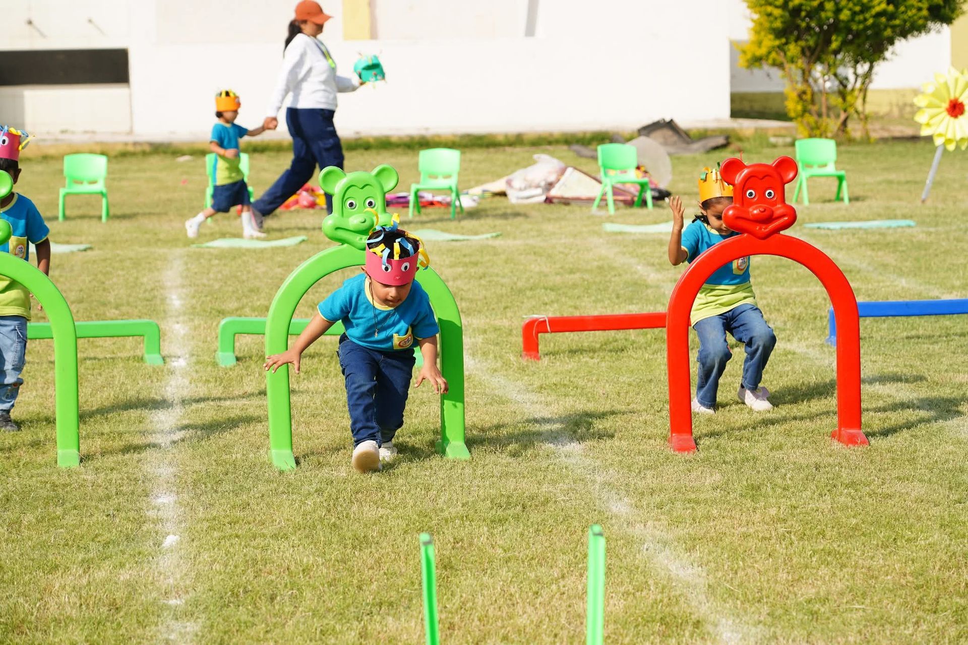 Sports day activities in Little Wonders Preschool Mehsana