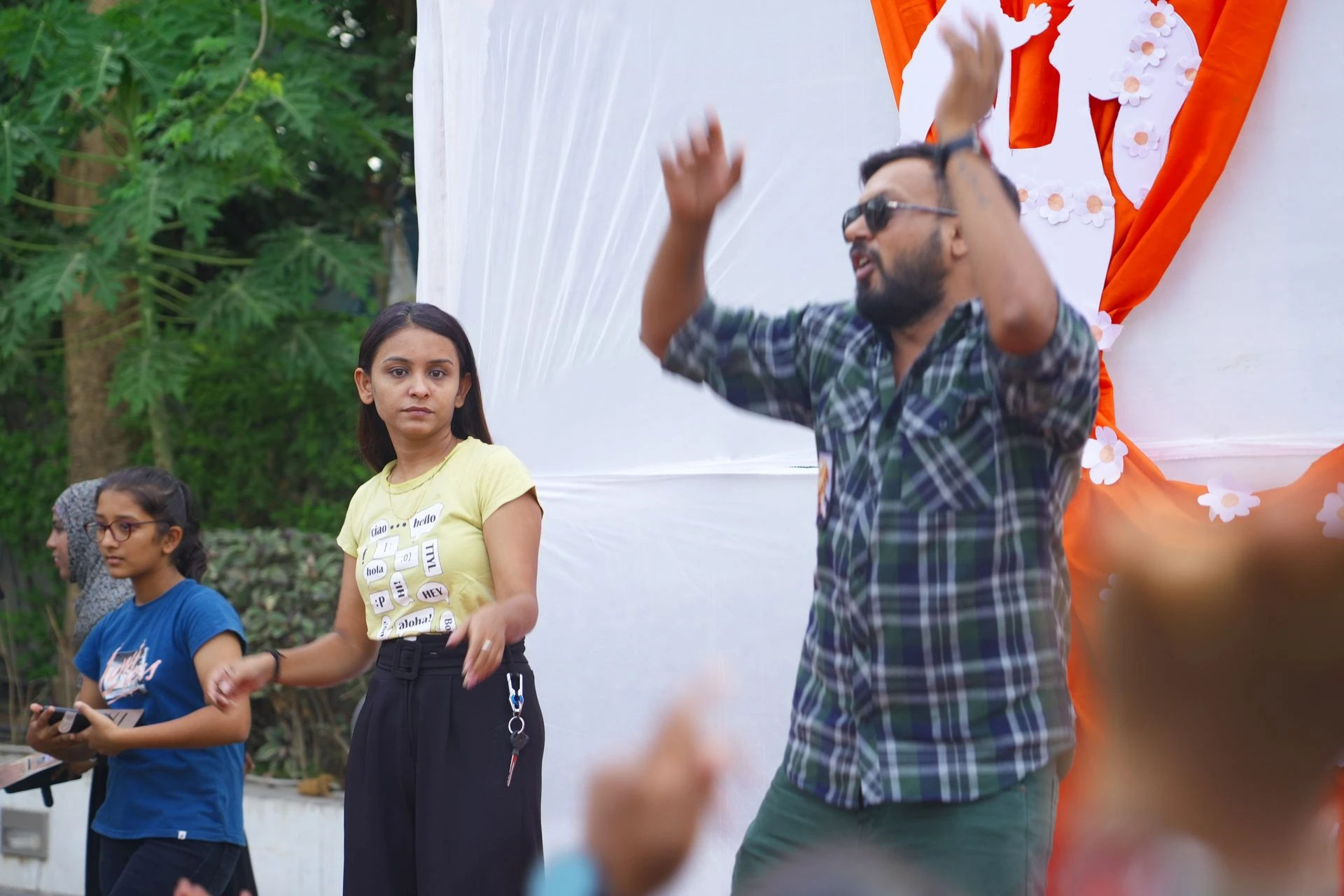 Kids celebrating Mothers day Day at preschool in Mehsana