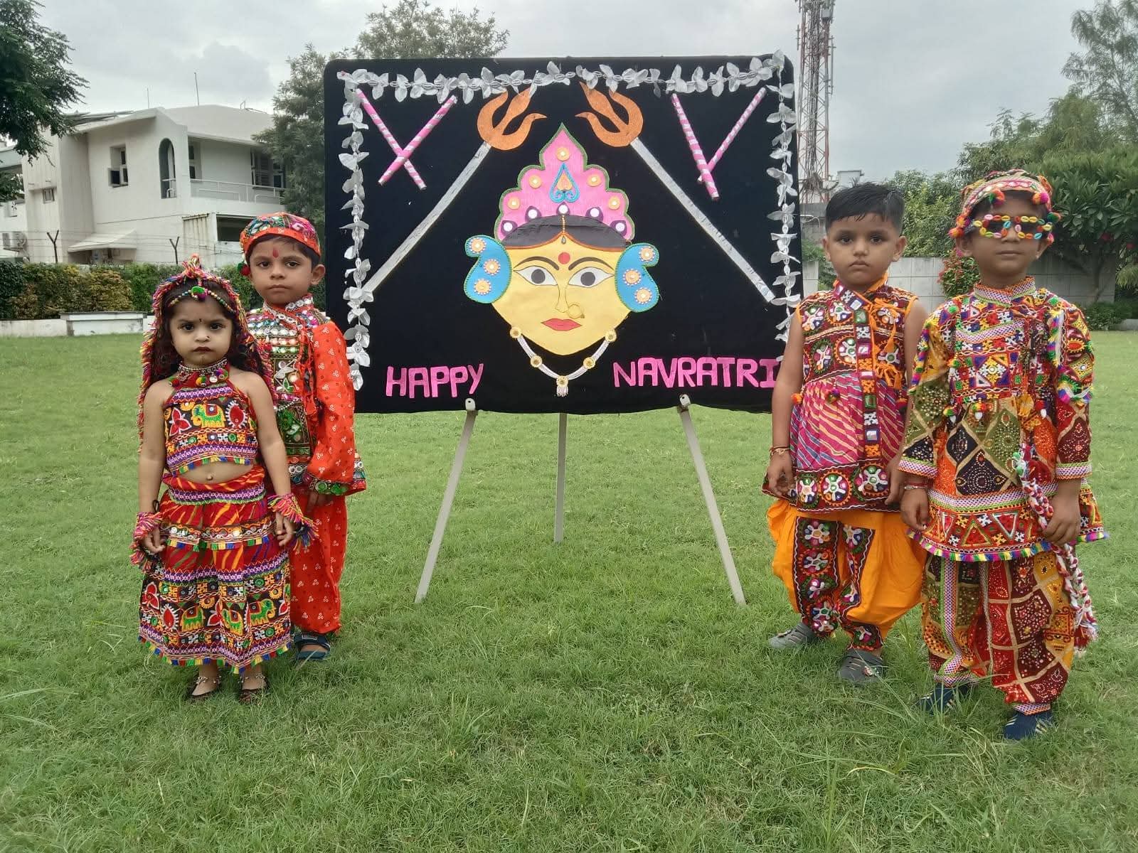 Navratri celebration at Little Wonders Preschool Mehsana